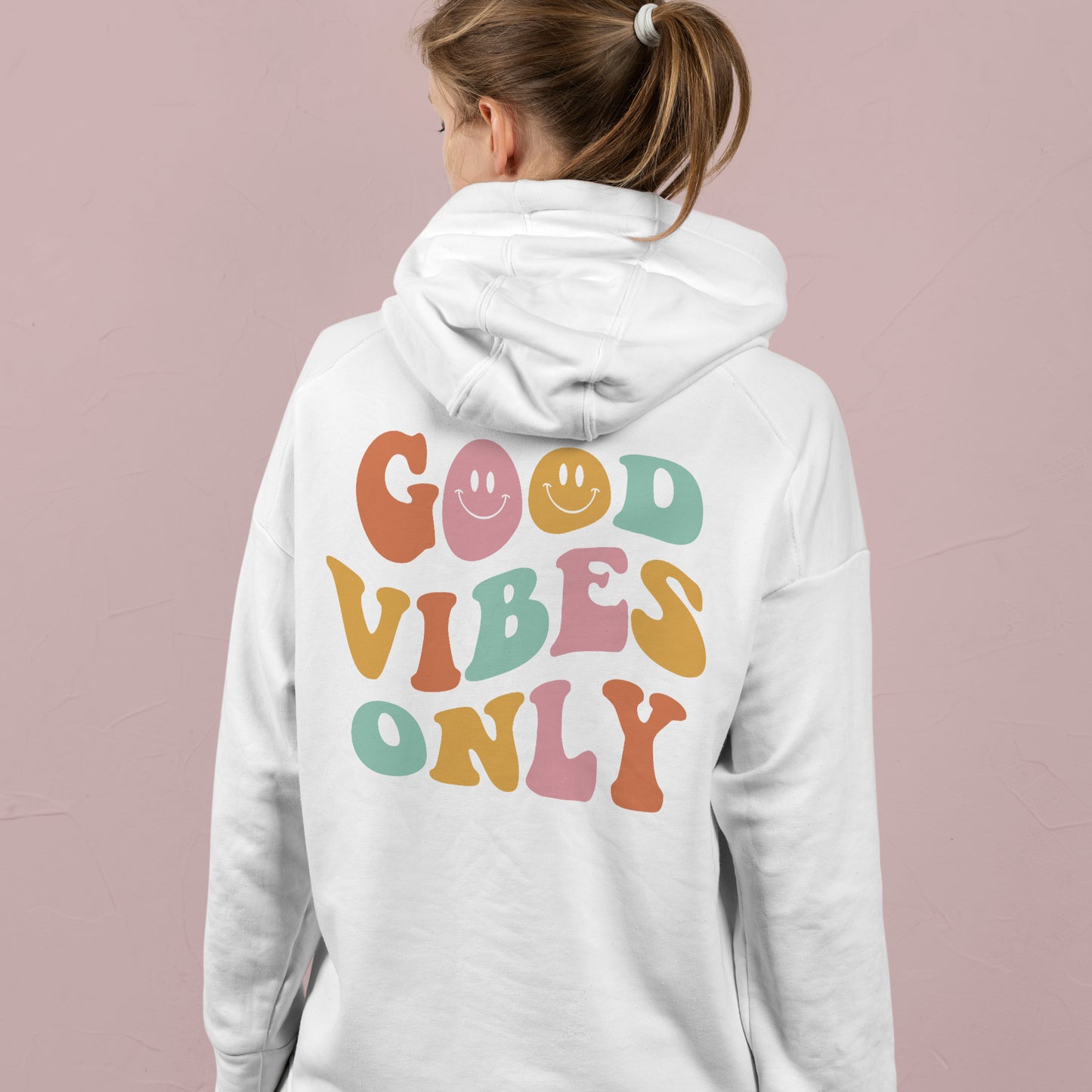 Sudadera con capucha Good Vibes Only