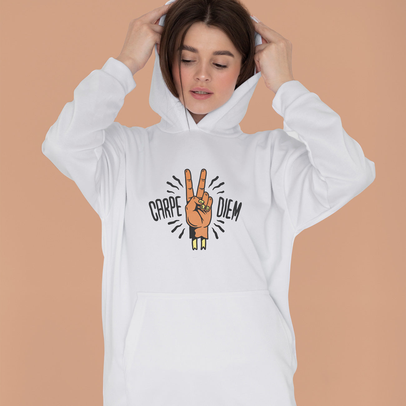 Sudadera con capucha Carpe Diem