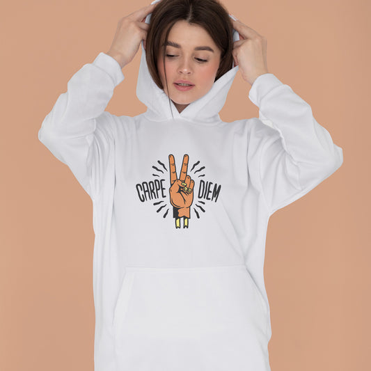 Sudadera con capucha Carpe Diem