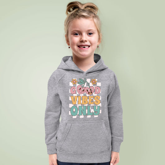 Sudadera con capucha eco niña Good Vibes Only