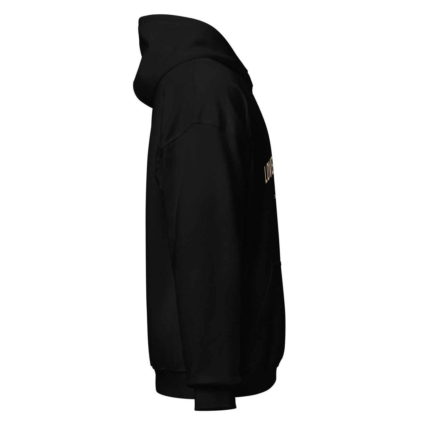 Sudadera negra con capucha Love Kills