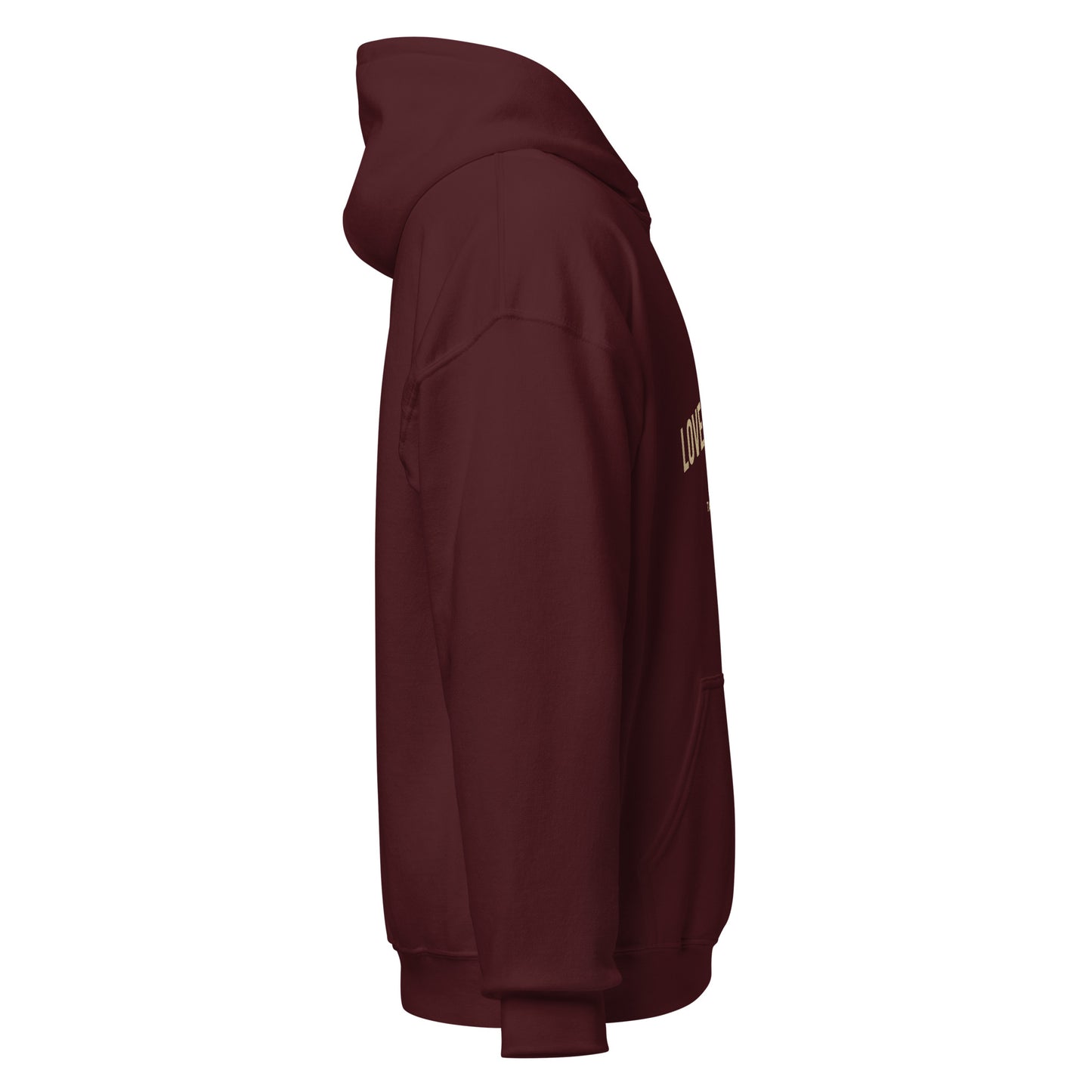 Sudadera negra con capucha Love Kills