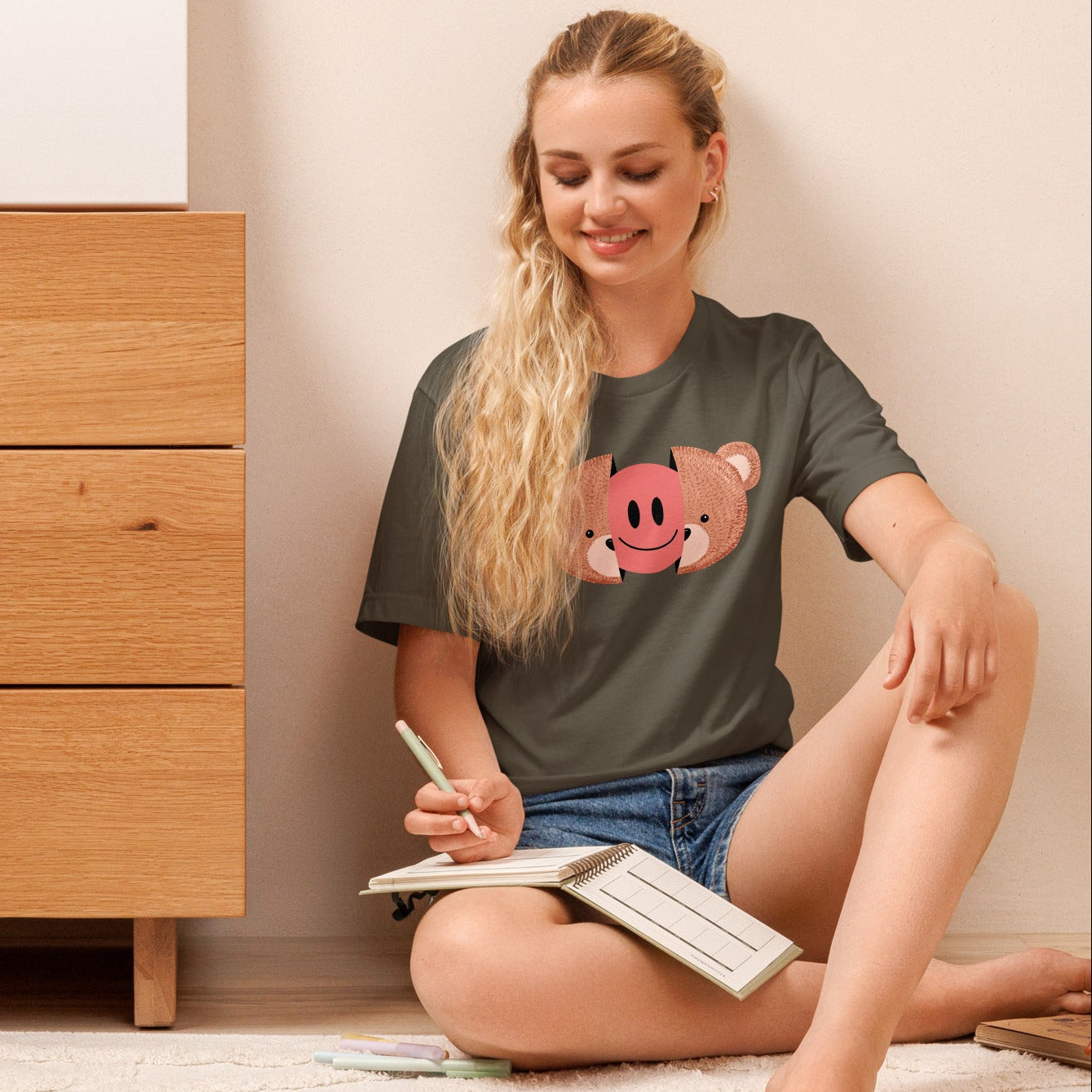 Camiseta de manga corta Bear Face